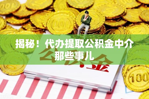 荔城揭秘！代办提取公积金中介那些事儿